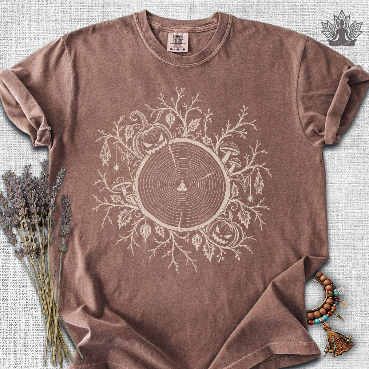 The Quiet Center: Haunted Woods Halloween Edition Comfort Colors Tee