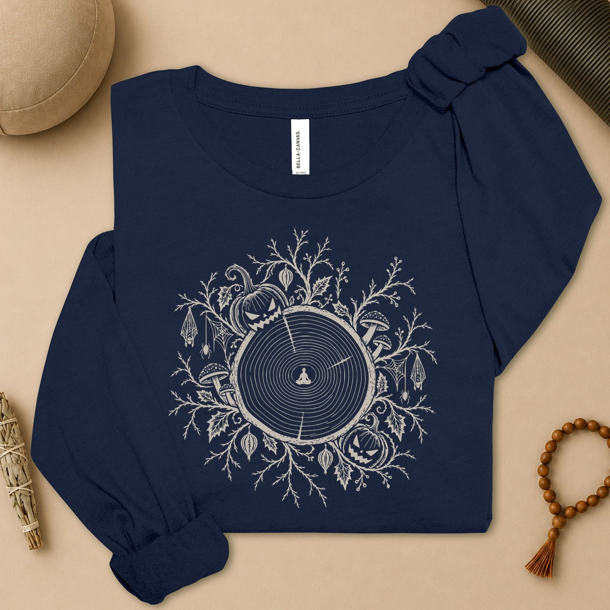 The Quiet Center: Haunted Woods Halloween Edition Long Sleeve Tee
