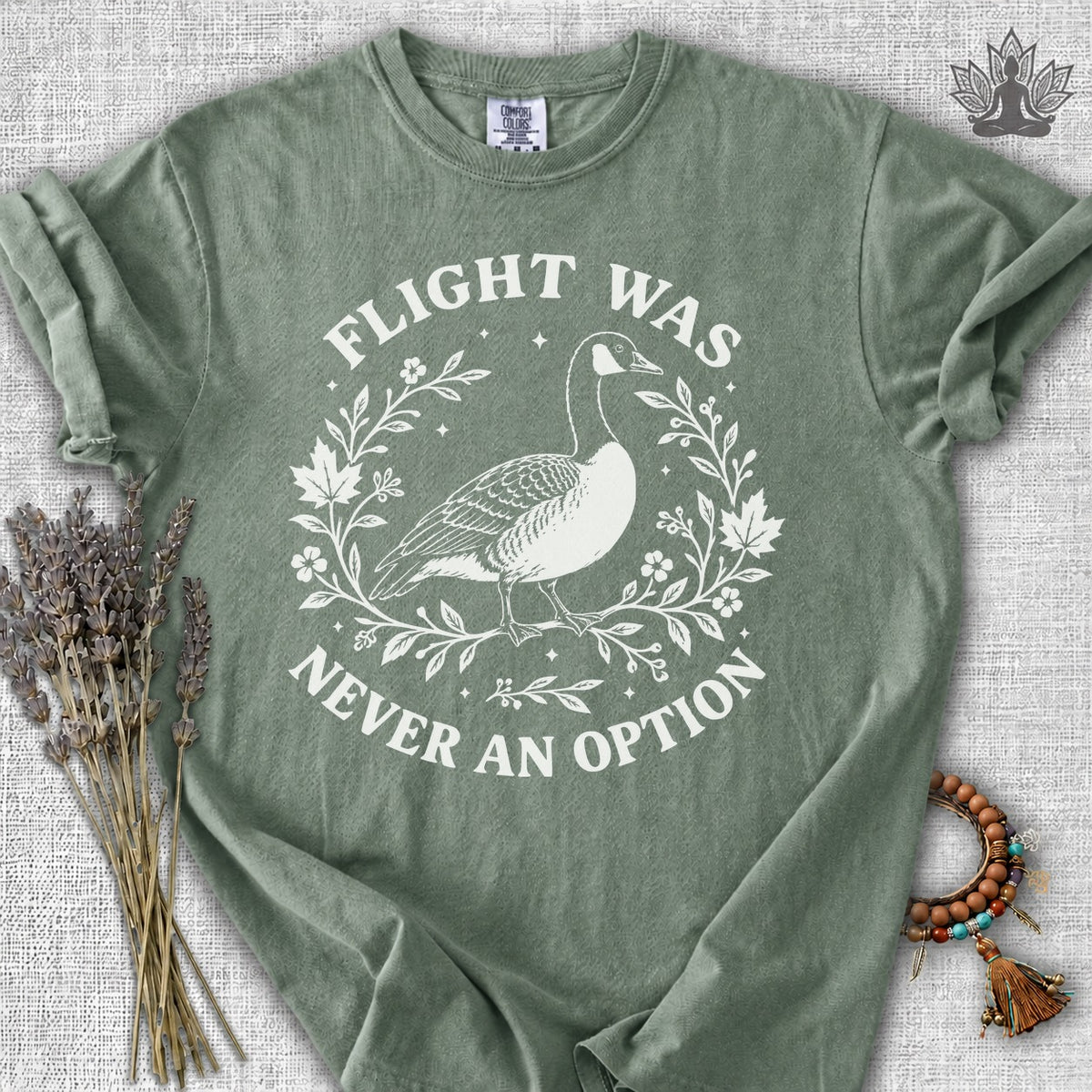 Flight Was Never An Option Comfort Colors Tee