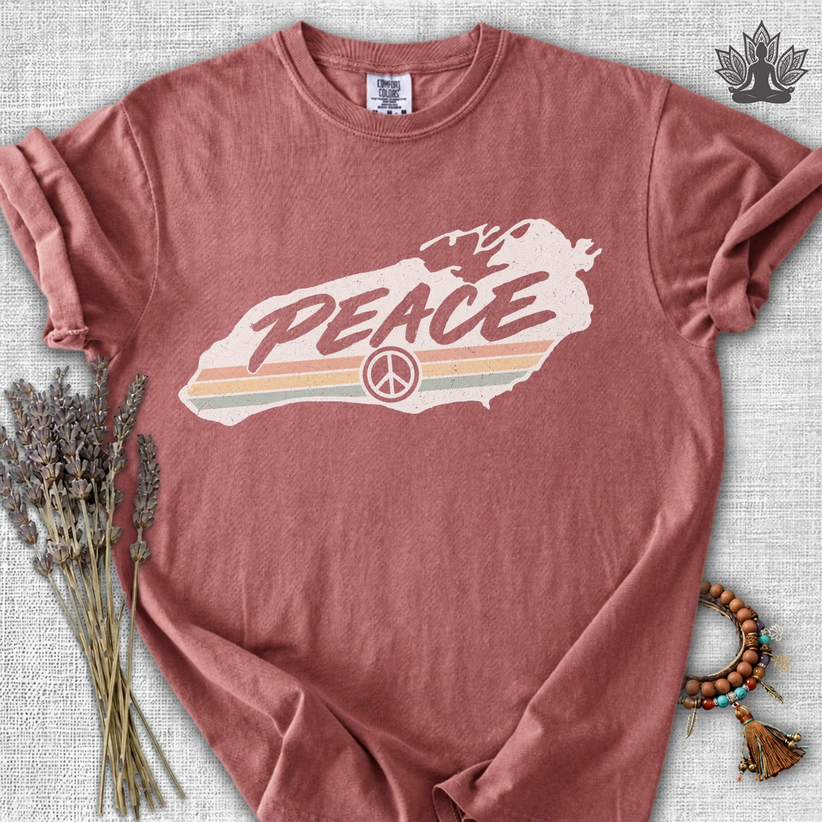 Lake Ontario Peace Comfort Colors Tee