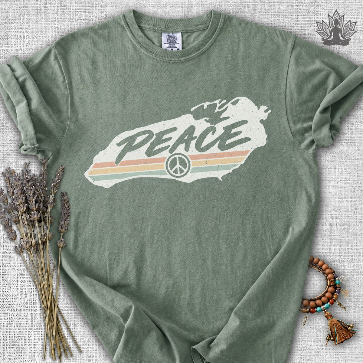 Lake Ontario Peace Comfort Colors Tee