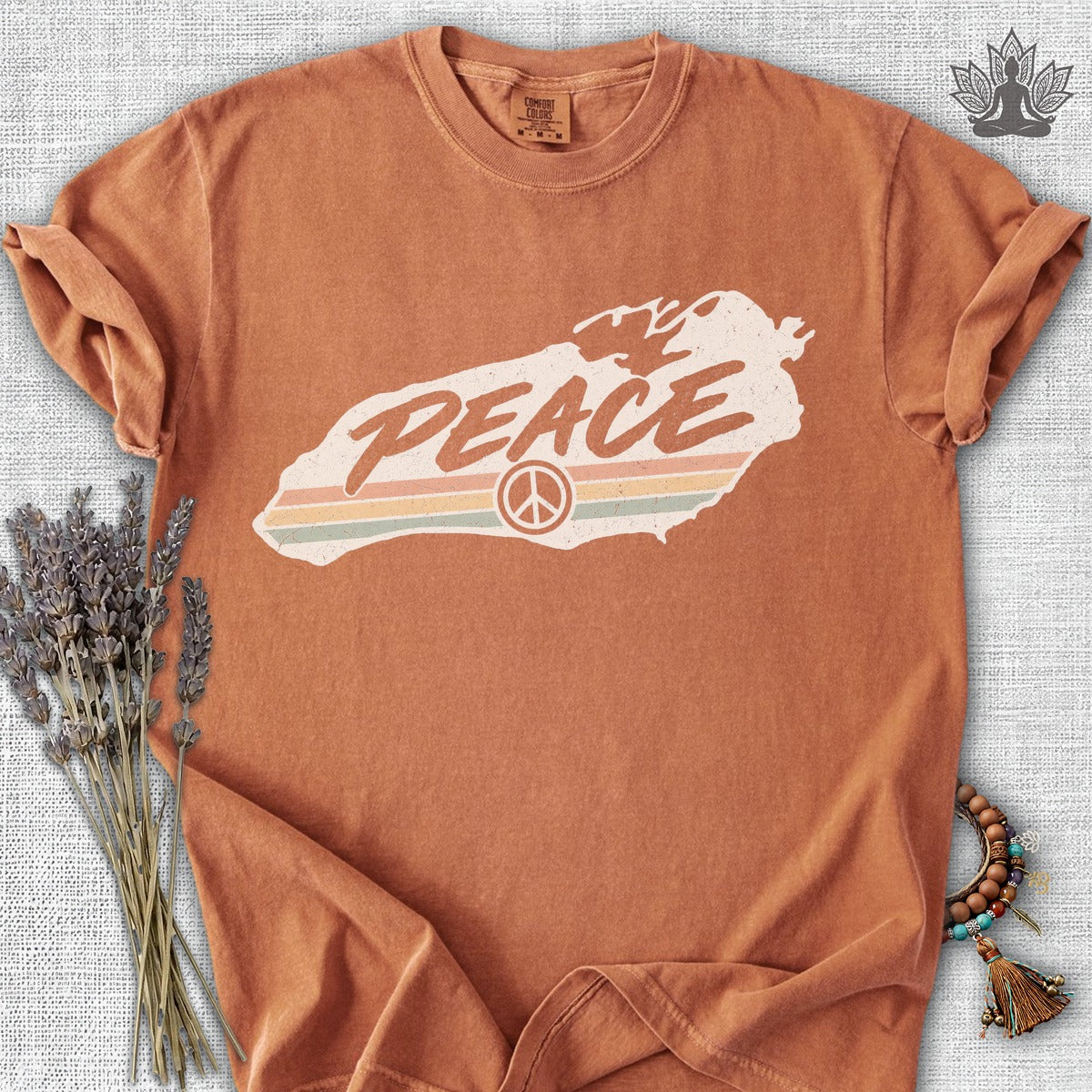 Lake Ontario Peace Comfort Colors Tee