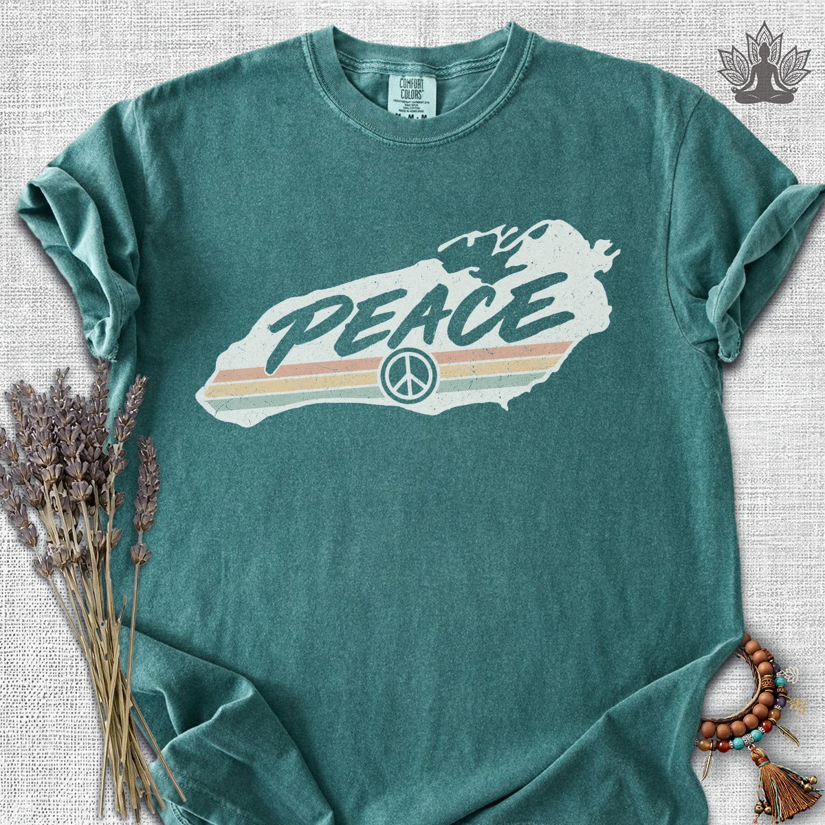 Lake Ontario Peace Comfort Colors Tee