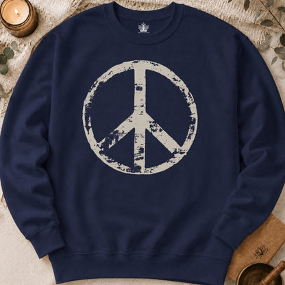 Vintage Peace Symbol Sweatshirt