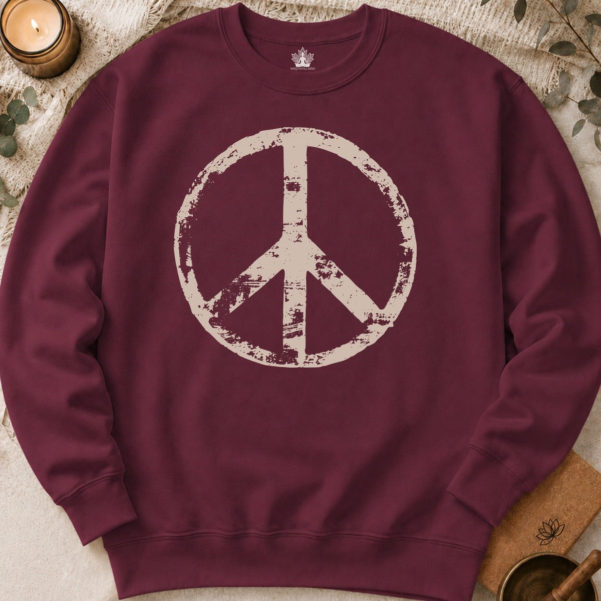 Vintage Peace Symbol Sweatshirt