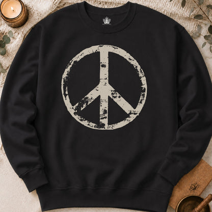 Vintage Peace Symbol Sweatshirt