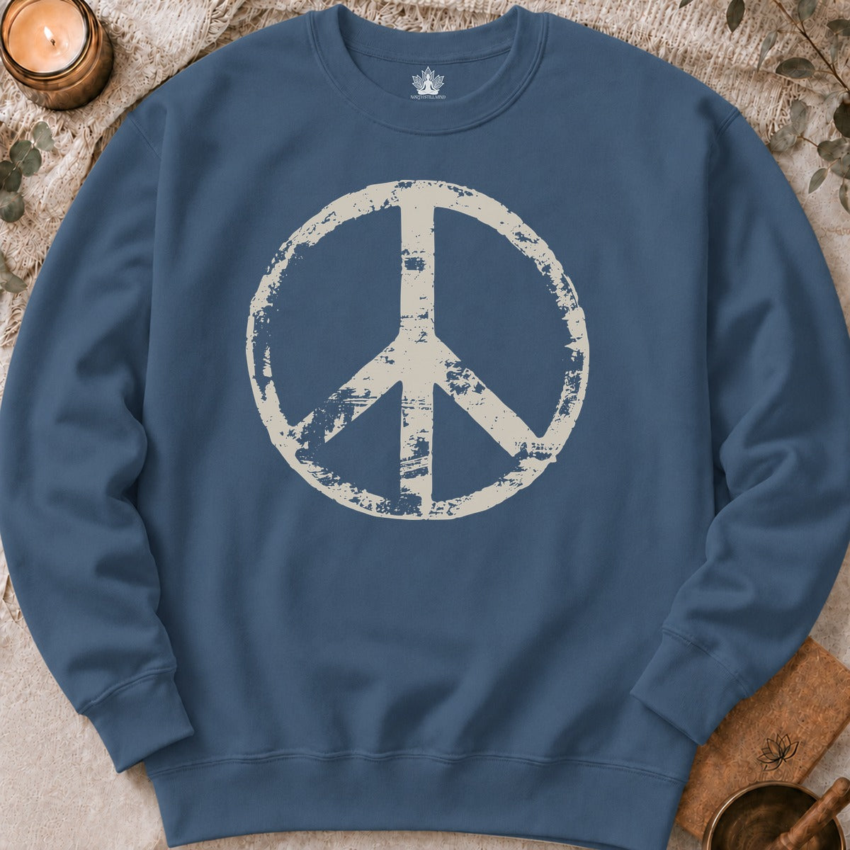 Vintage Peace Symbol Sweatshirt