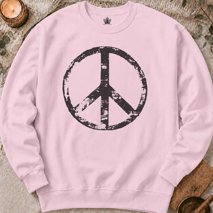 Vintage Peace Symbol Sweatshirt
