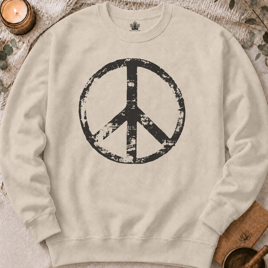 Vintage Peace Symbol Sweatshirt