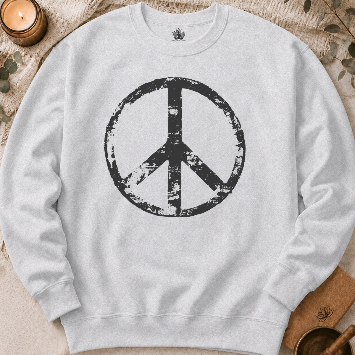 Vintage Peace Symbol Sweatshirt