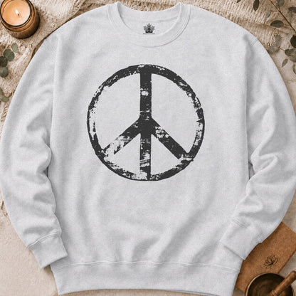 Vintage Peace Symbol Sweatshirt