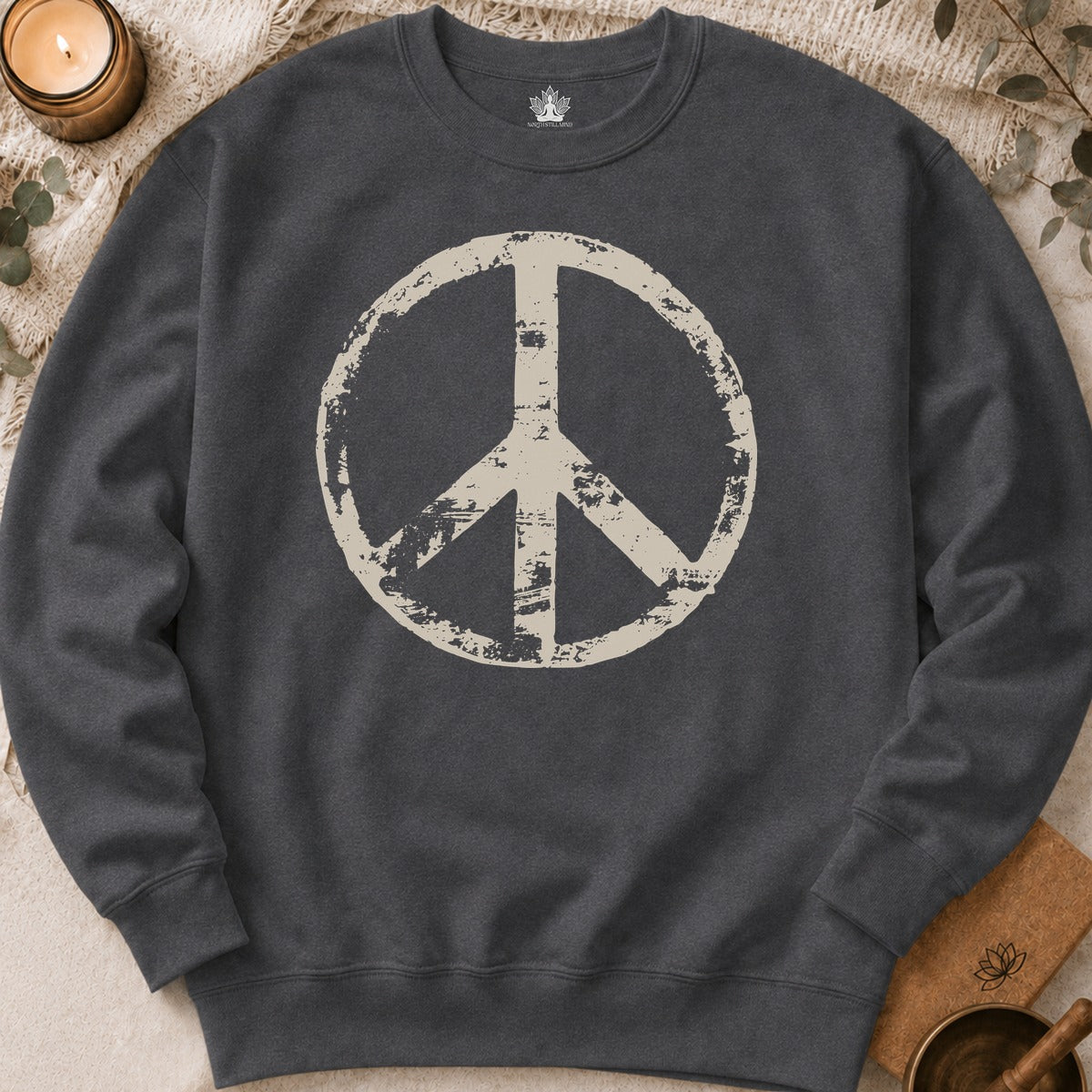 Vintage Peace Symbol Sweatshirt