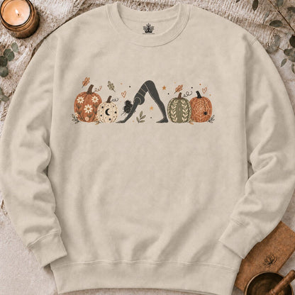 Boho Downward Dog Pumpkin Sweatshirt