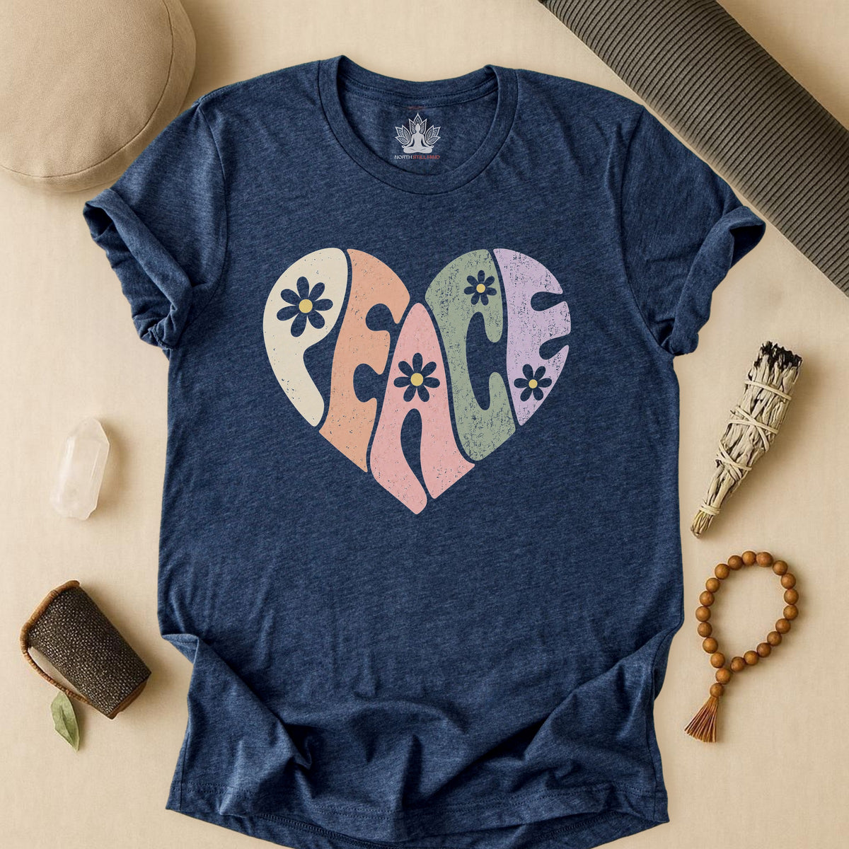 Retro Peace Heart Tee