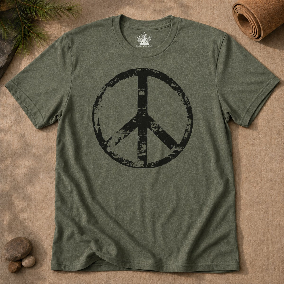 Retro Peace Symbol Men Tee