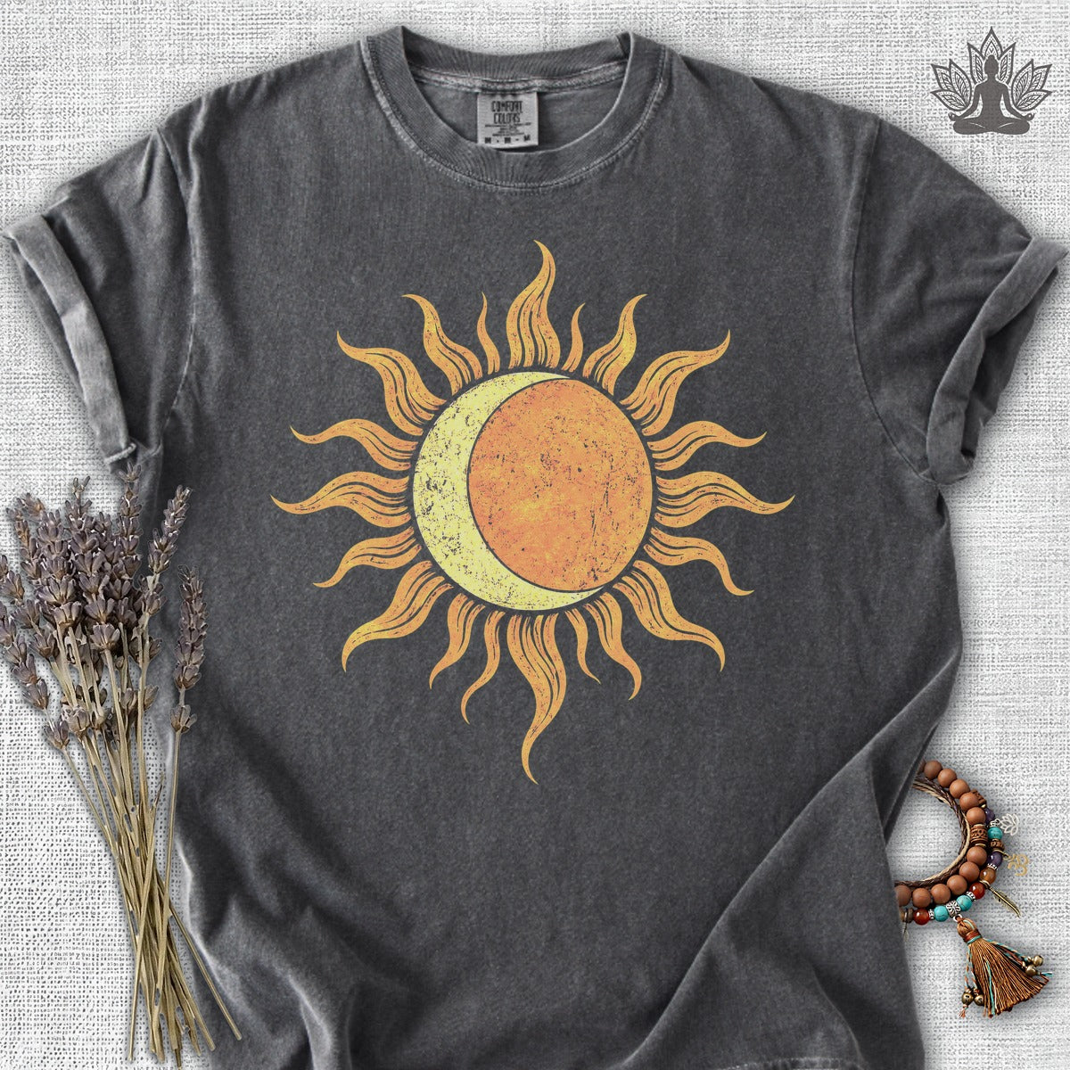 Celestial Balance Sun & Moon Boho Comfort Colors Tee