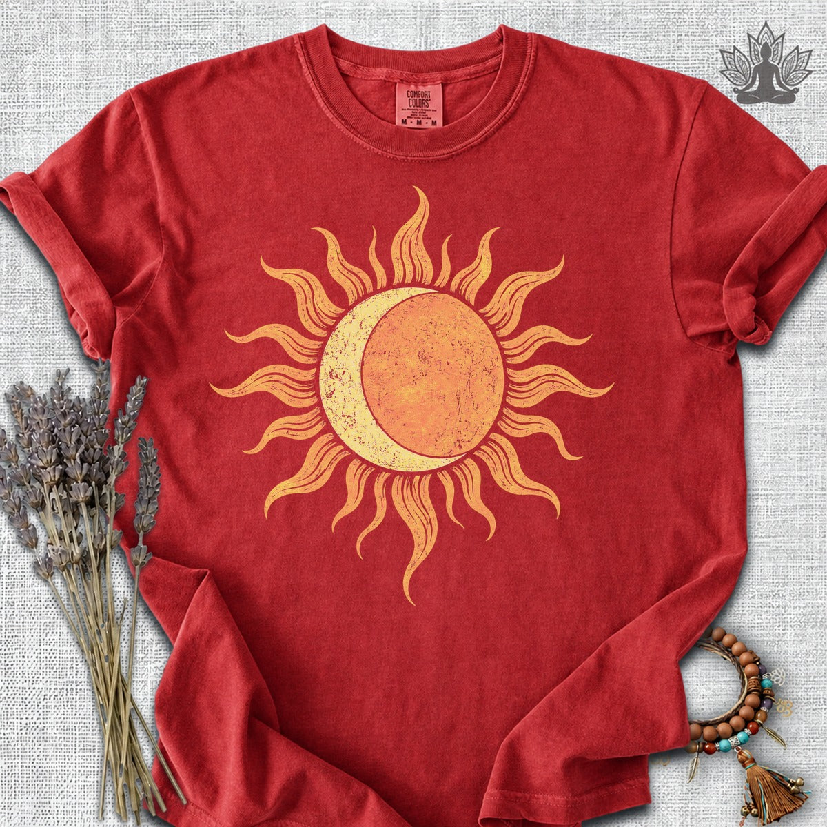 Celestial Balance Sun & Moon Boho Comfort Colors Tee