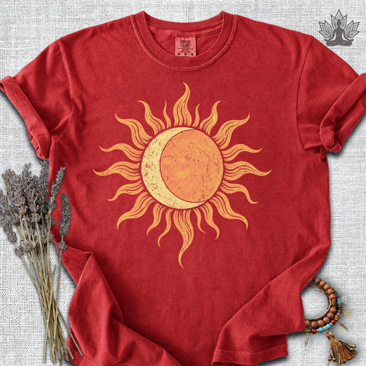Celestial Balance Sun & Moon Boho Comfort Colors Tee