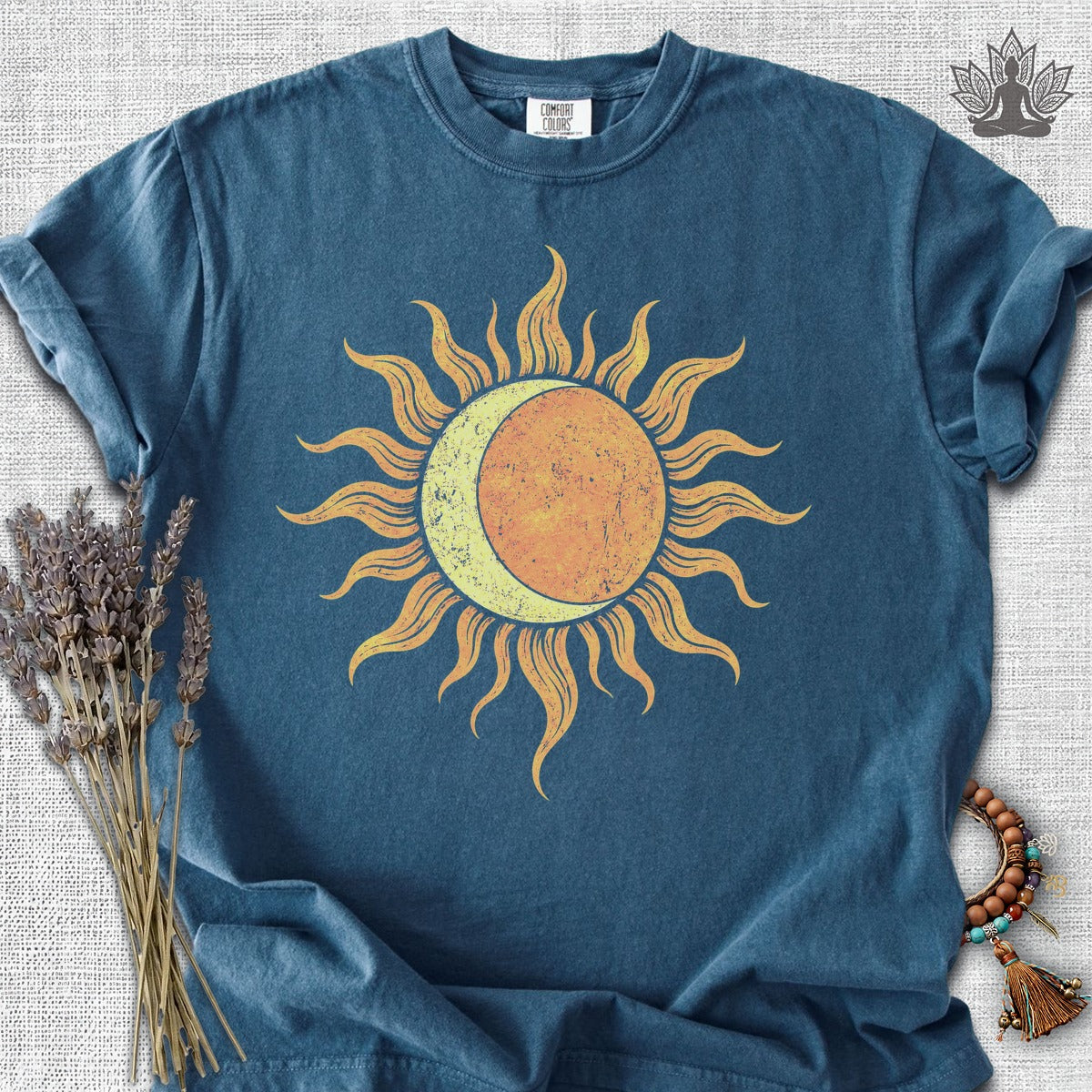 Celestial Balance Sun & Moon Boho Comfort Colors Tee