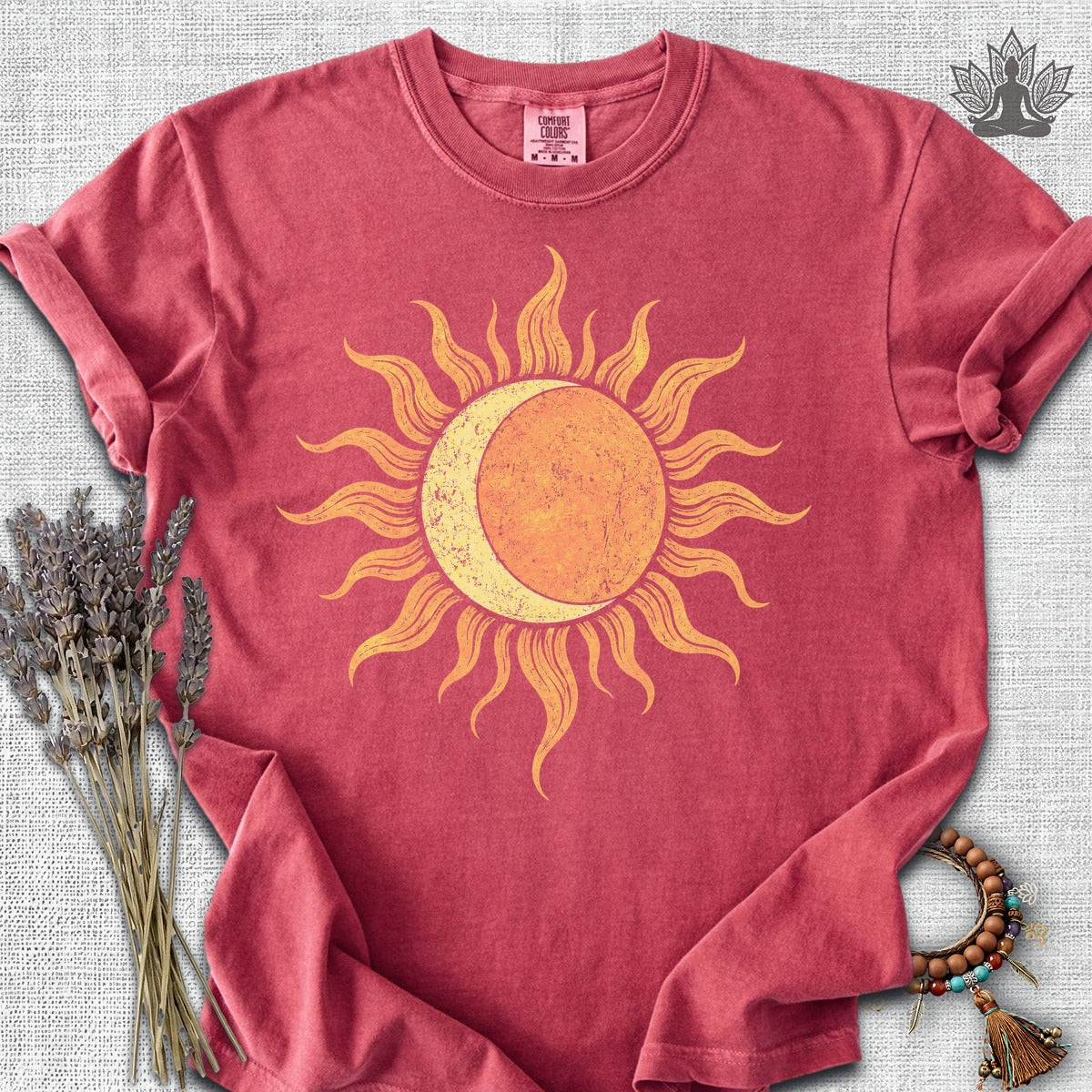 Celestial Balance Sun & Moon Boho Comfort Colors Tee