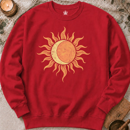 Celestial Balance Sun & Moon Boho Sweatshirt