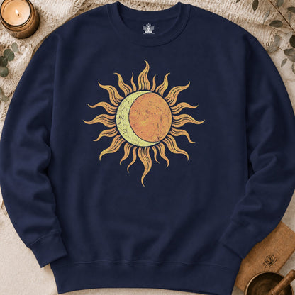 Celestial Balance Sun & Moon Boho Sweatshirt