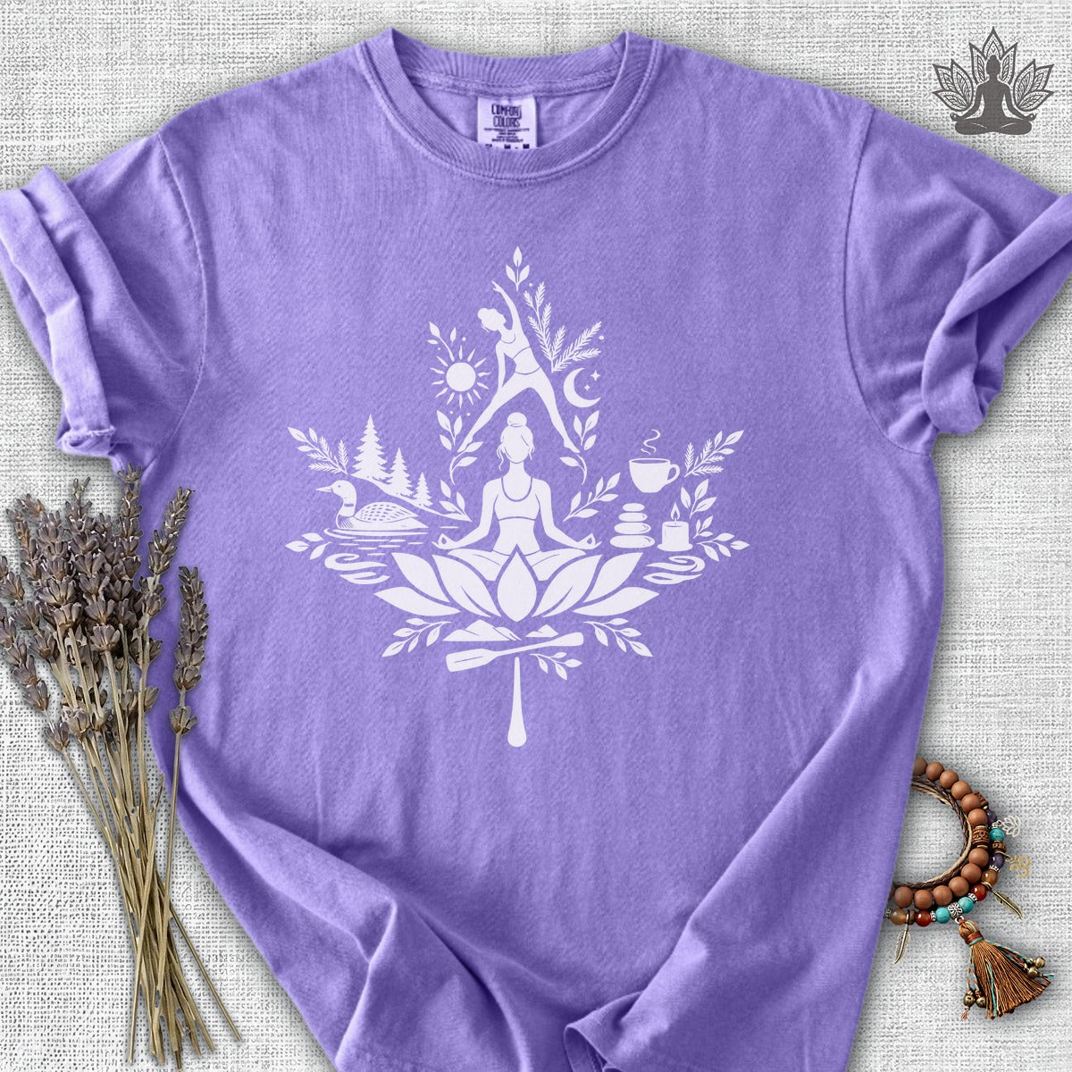 True North Zen Maple Leaf Comfort Colors Tee