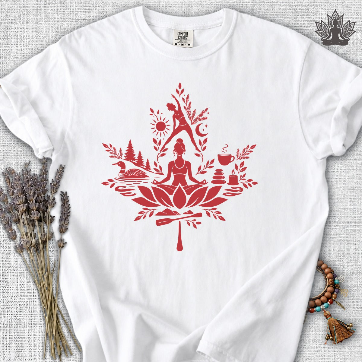 True North Zen Maple Leaf Comfort Colors Tee
