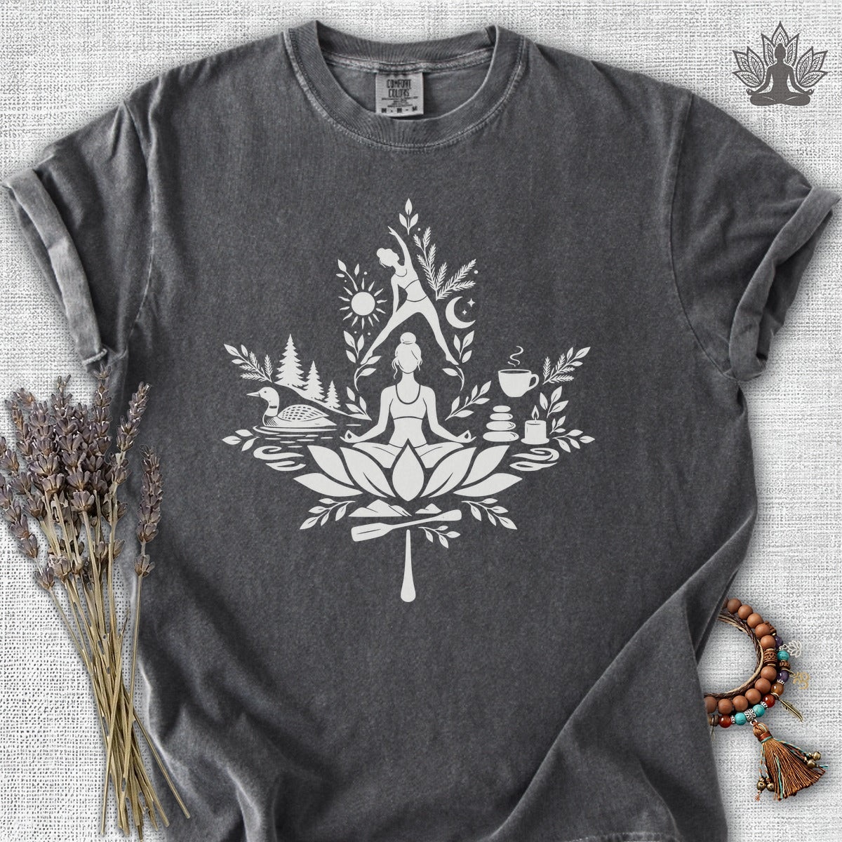True North Zen Maple Leaf Comfort Colors Tee