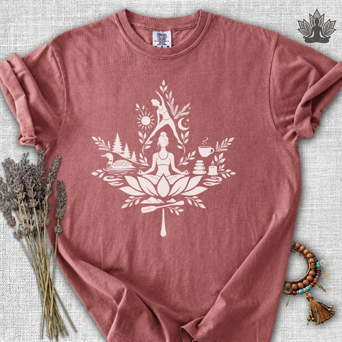 True North Zen Maple Leaf Comfort Colors Tee