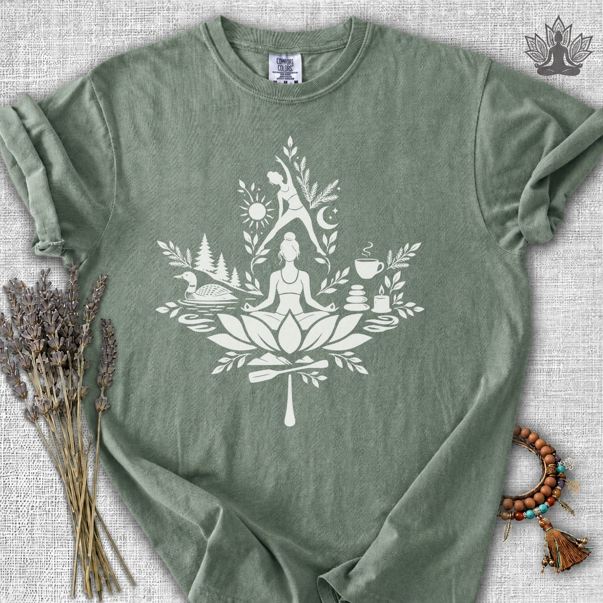 True North Zen Maple Leaf Comfort Colors Tee