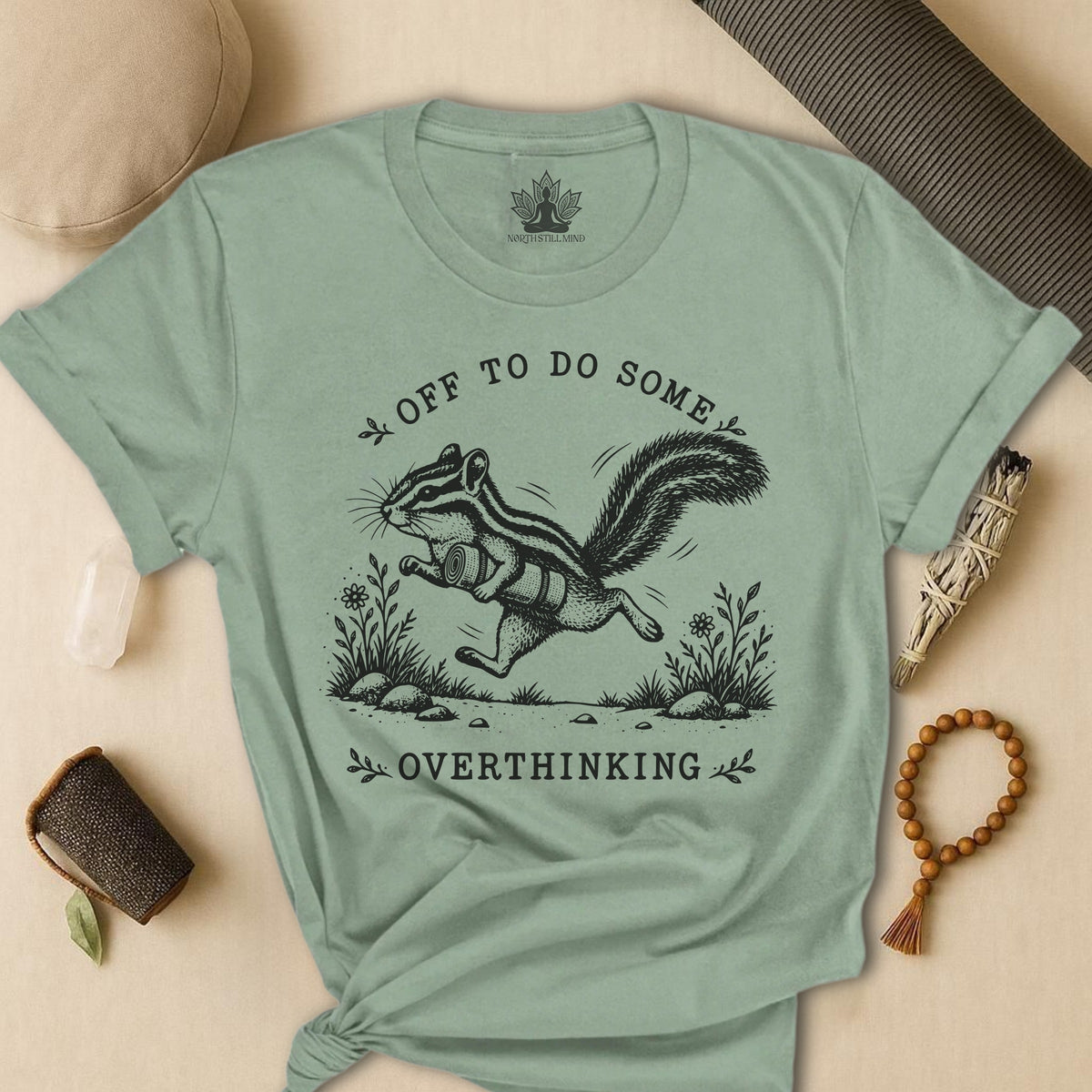 Off To Do Some Overthinking Chipmunk Tee