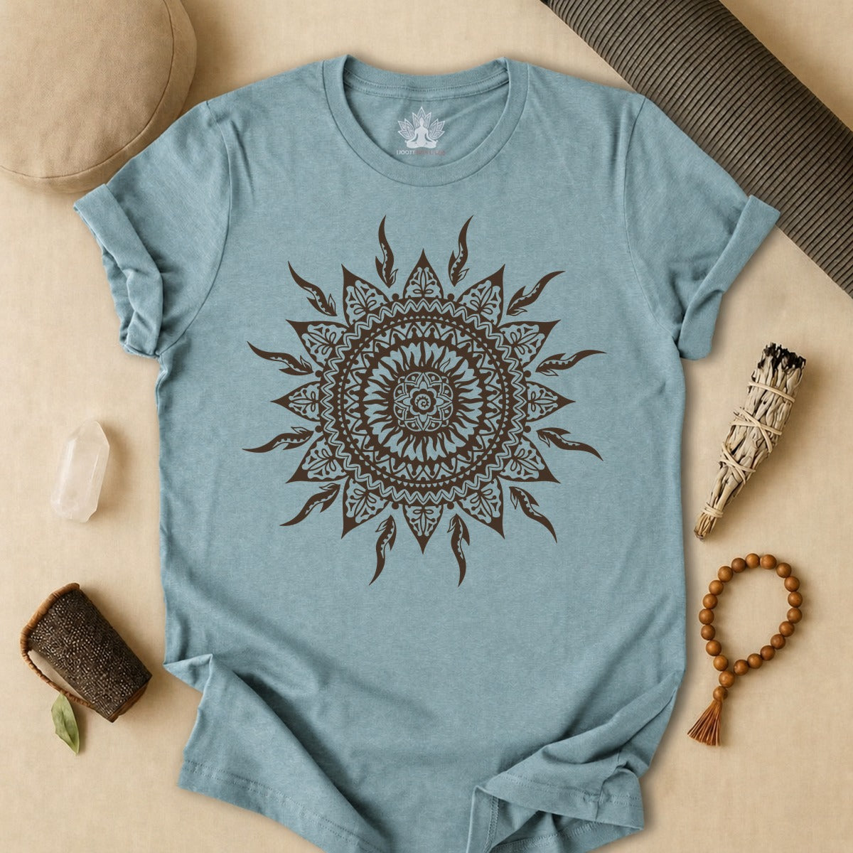 Sun Mandala Boho Tee