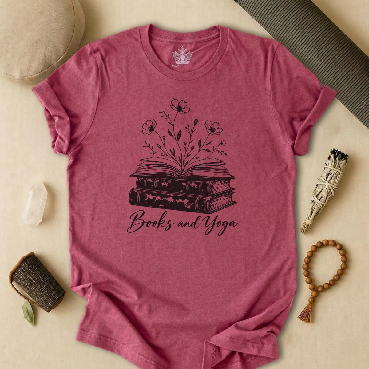 Books & Yoga Tee
