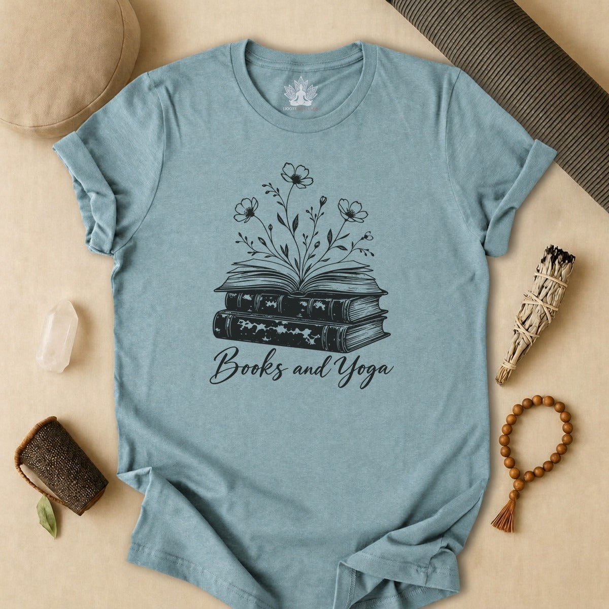Books & Yoga Tee