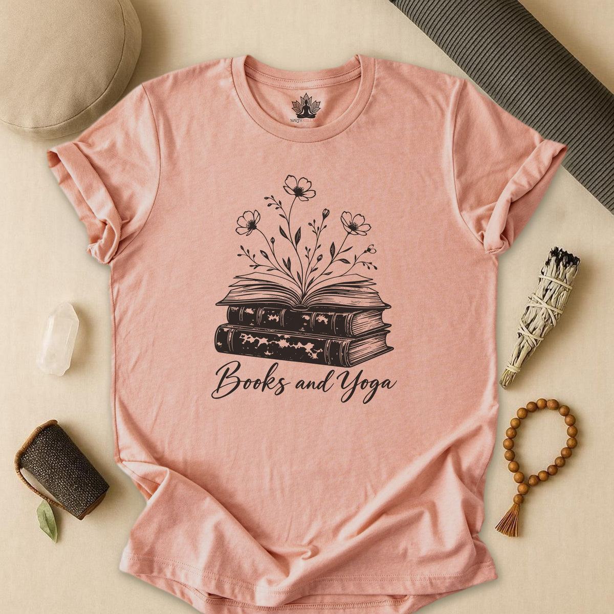 Books & Yoga Tee