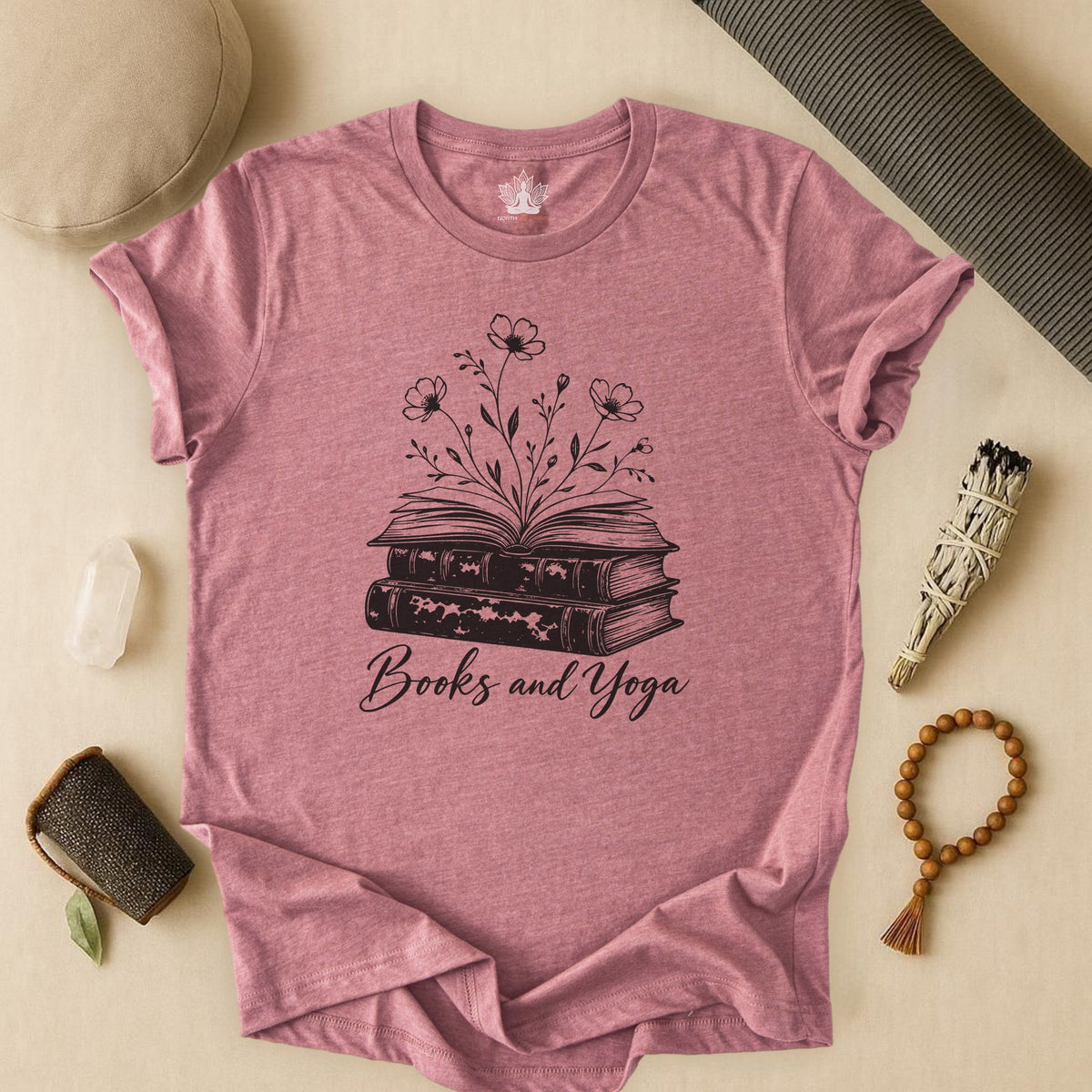 Books & Yoga Tee
