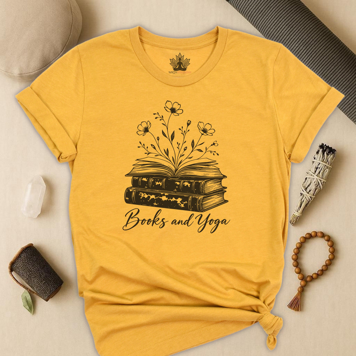 Books & Yoga Tee
