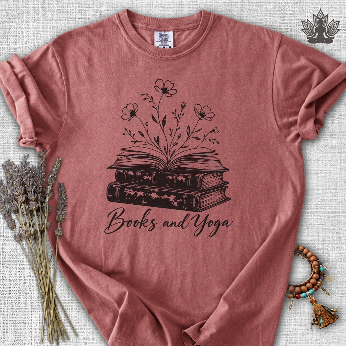 Books & Yoga Comfort Colors® Tee