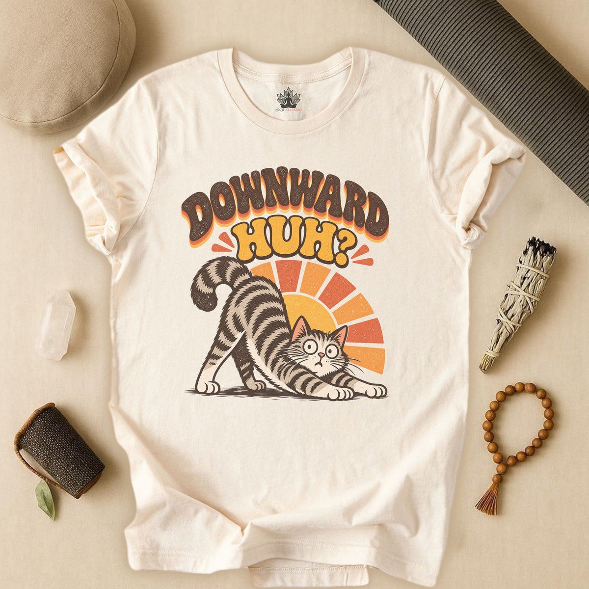 Downward Huh? Cat Tee