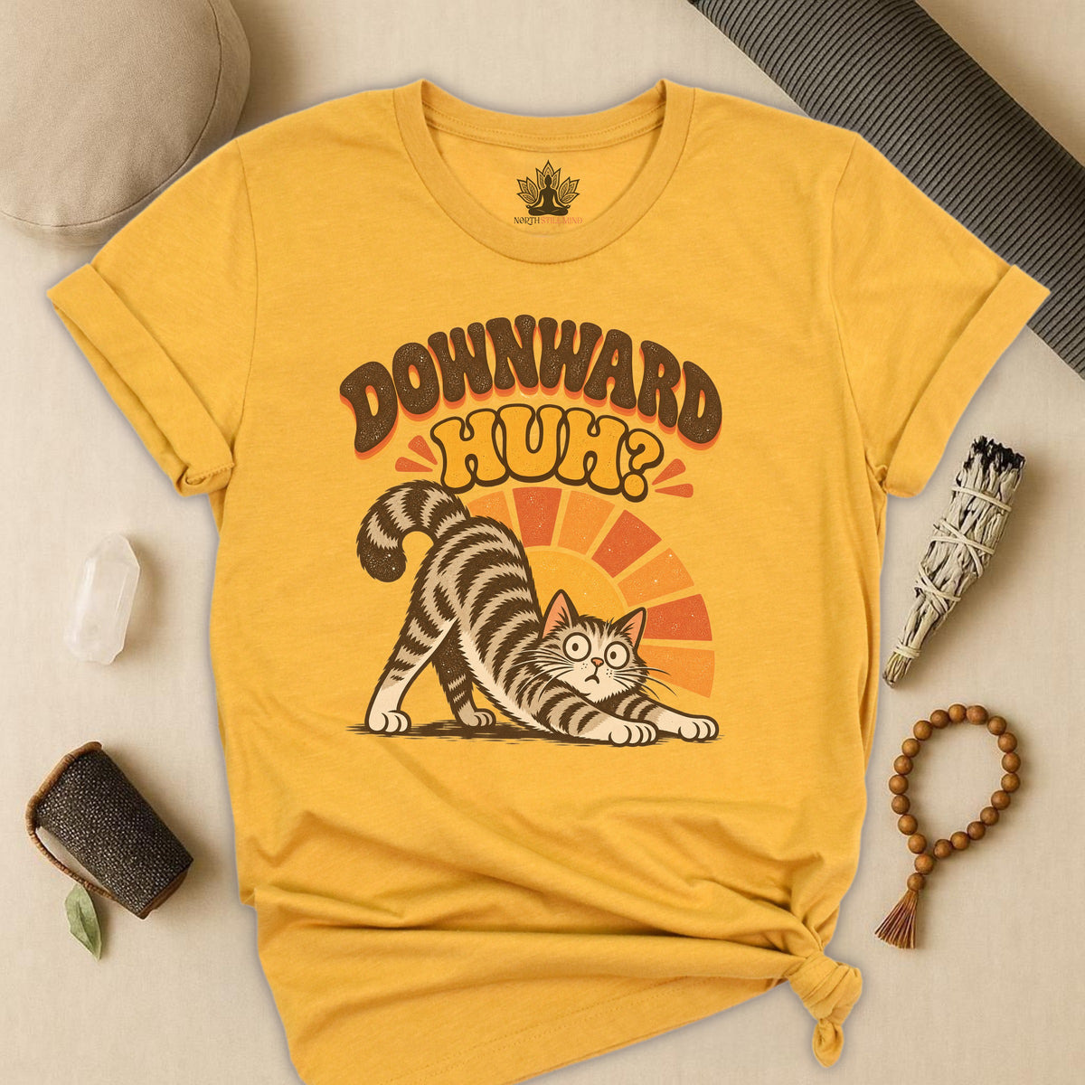 Downward Huh? Cat Tee