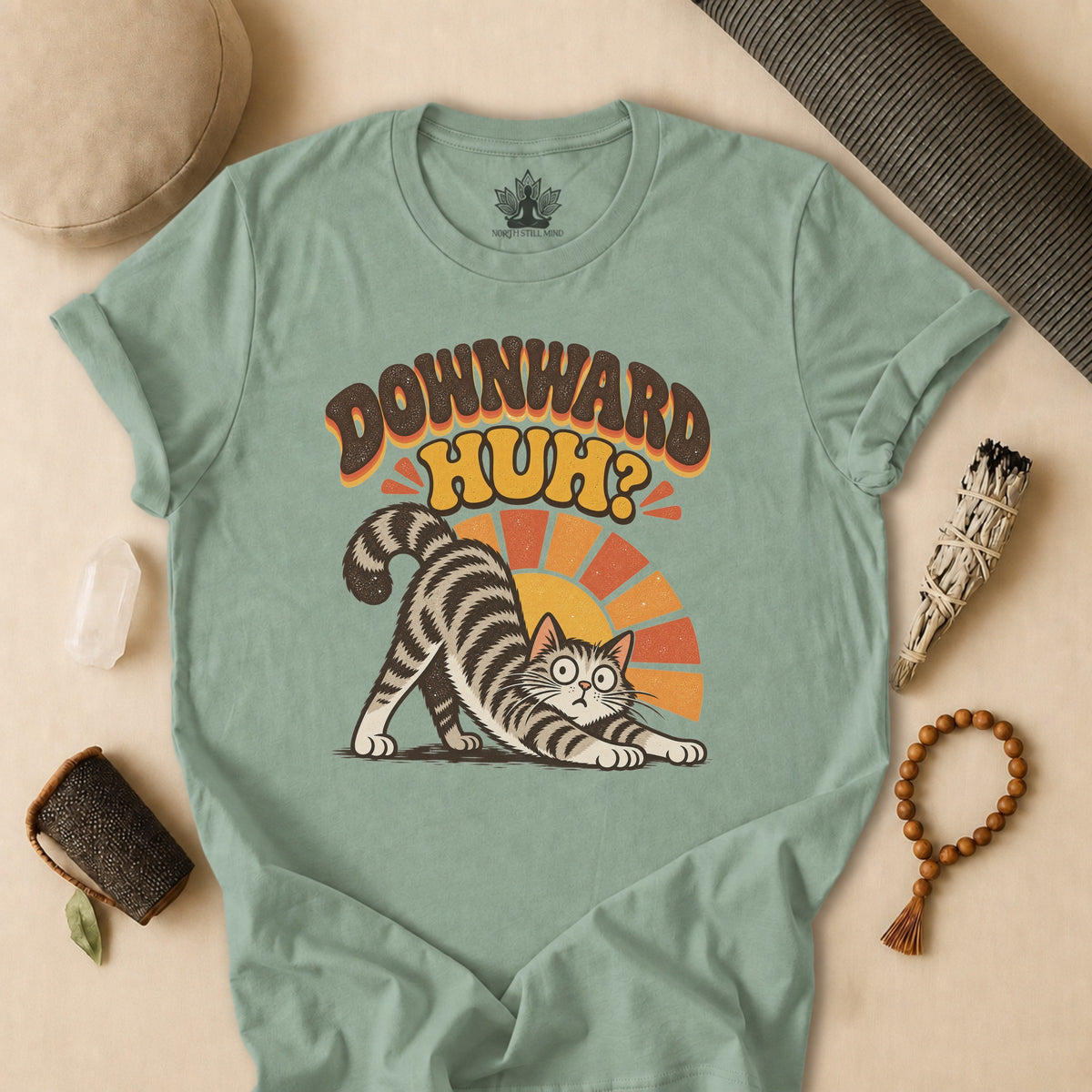 Downward Huh? Cat Tee