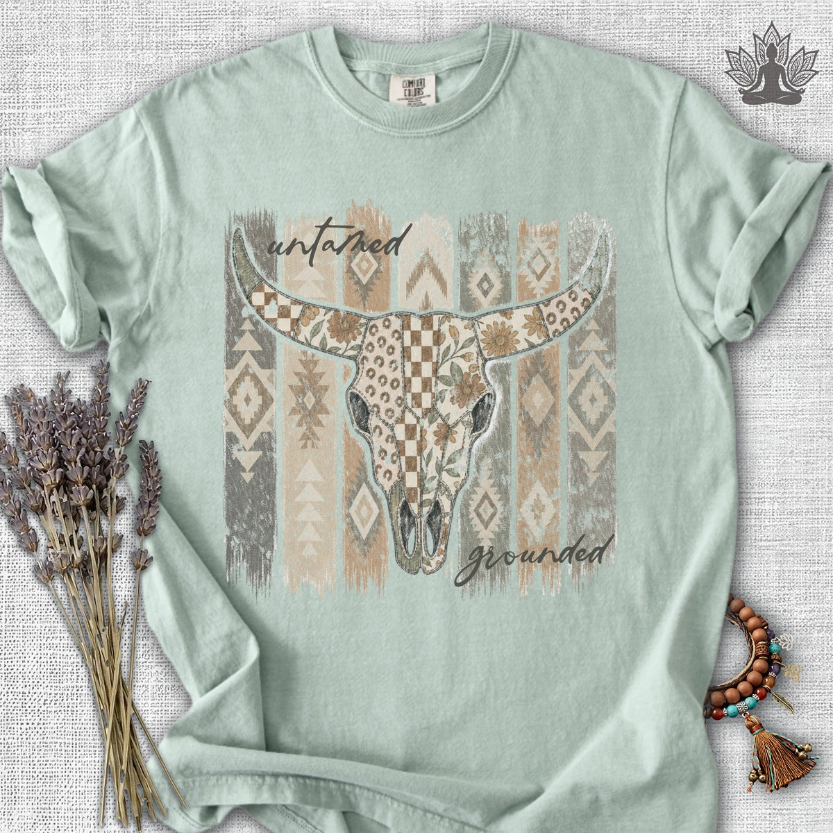 Untamed & Grounded Cow Skull  Comfort Colors® Tee
