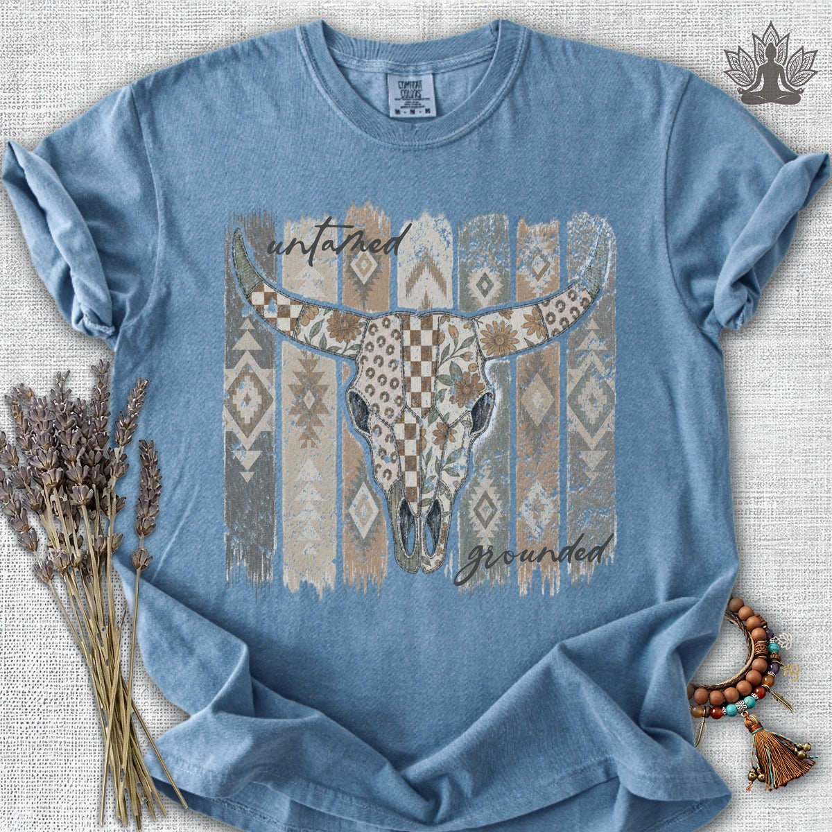 Untamed & Grounded Cow Skull  Comfort Colors® Tee
