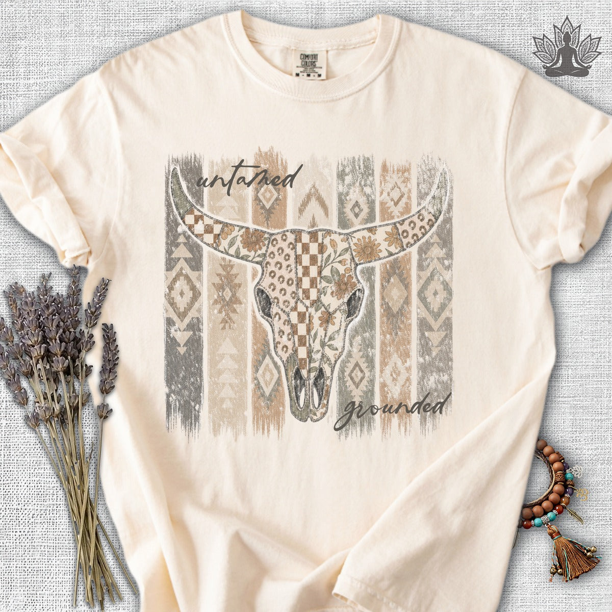 Untamed & Grounded Cow Skull  Comfort Colors® Tee