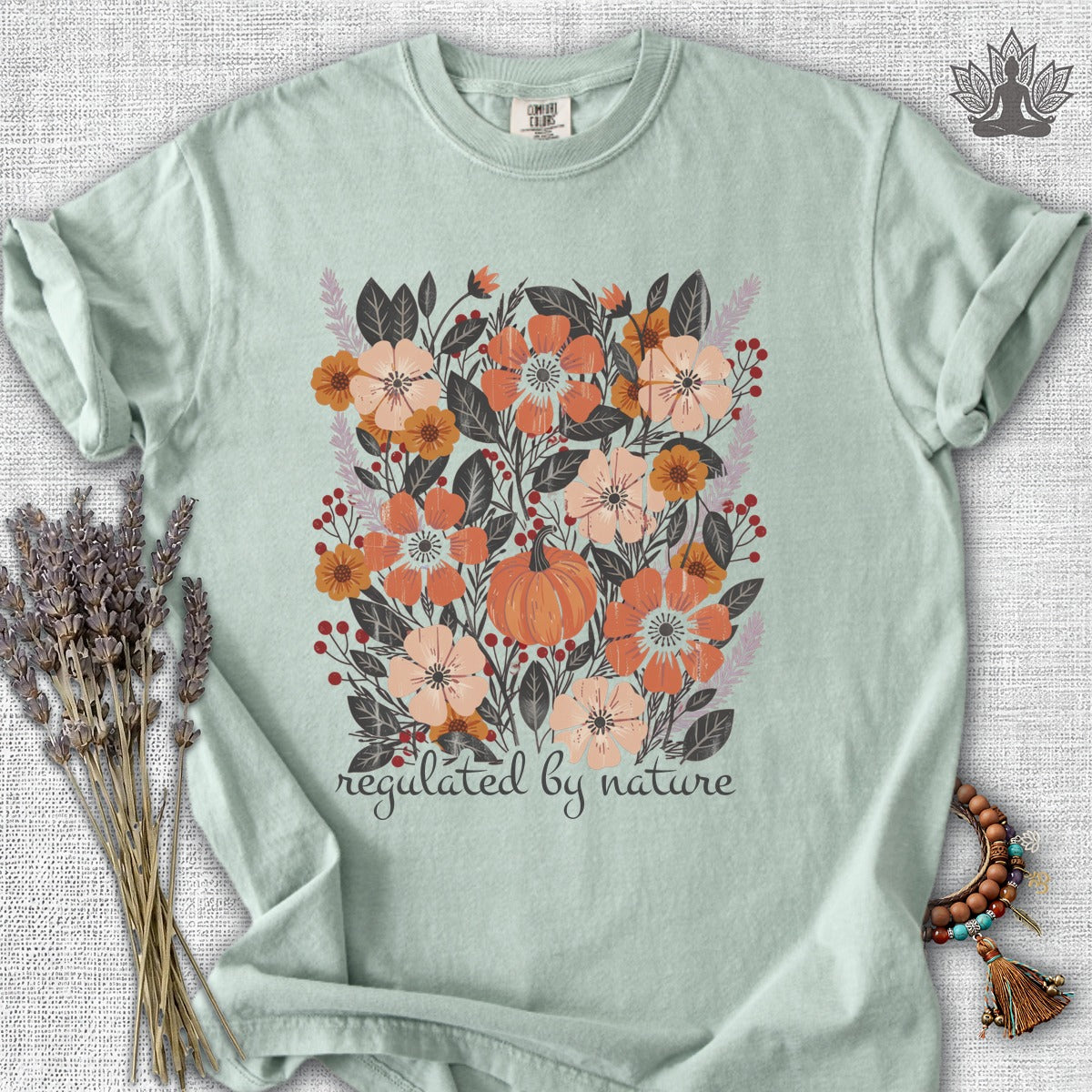Regulated By Nature Fall Flowers Comfort Colors® Tee