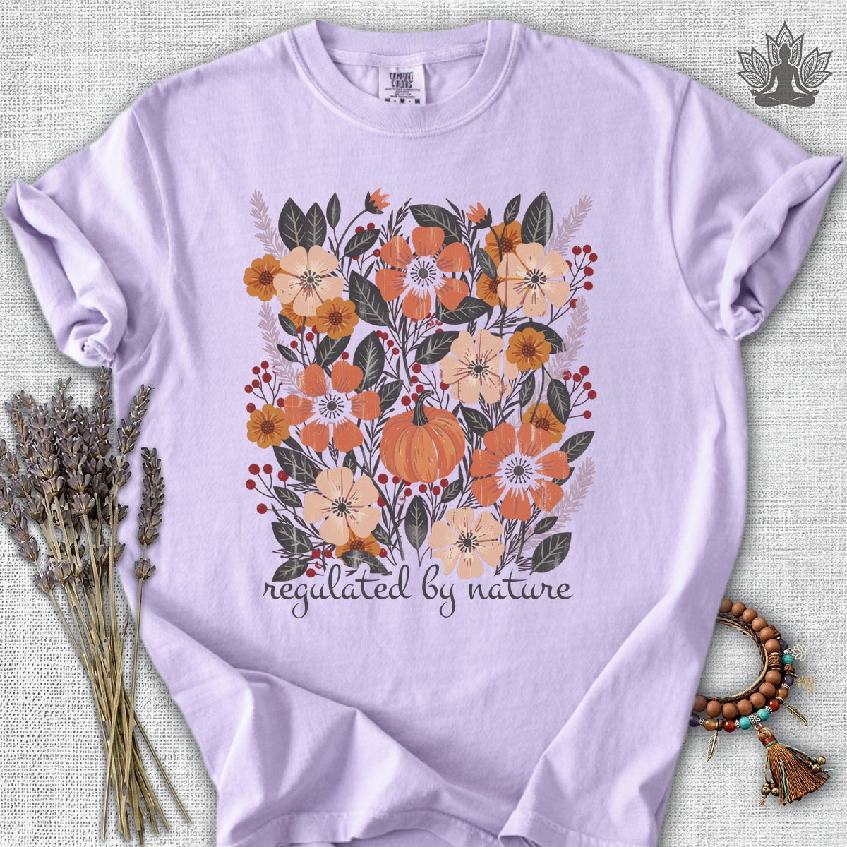 Regulated By Nature Fall Flowers Comfort Colors® Tee
