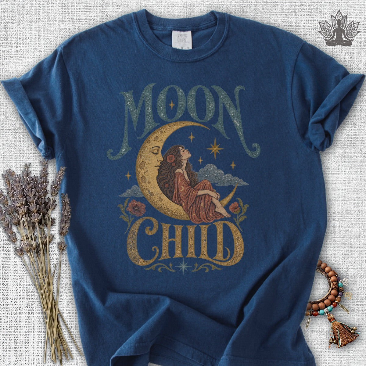 70s Psychedelic Moon Child Comfort Colors® Tee