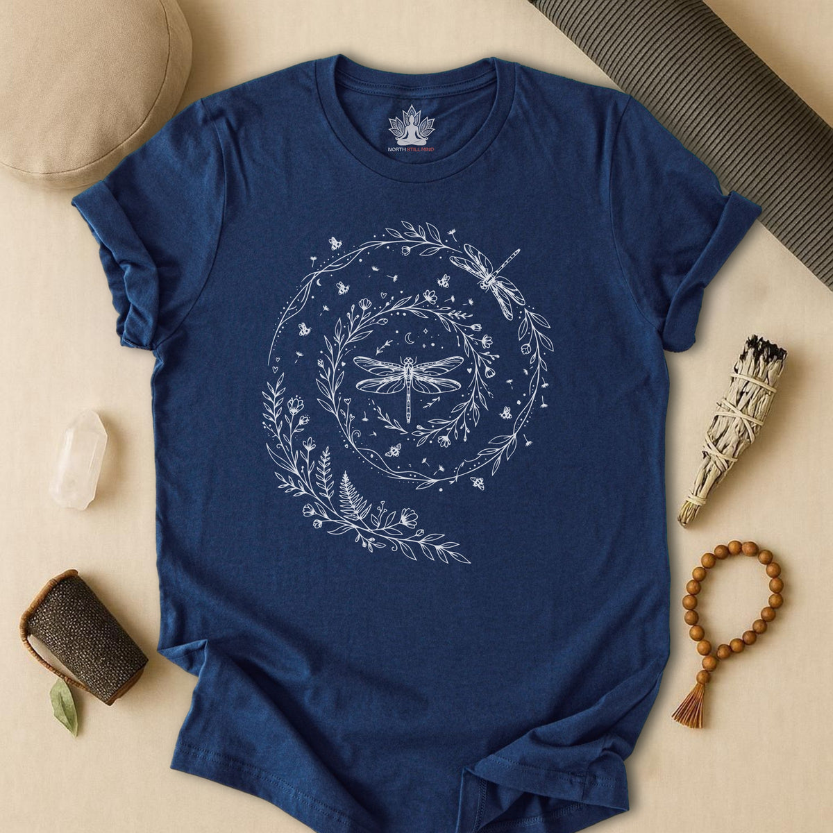 Flow Like The Wind Dragonflies & Bees Tee