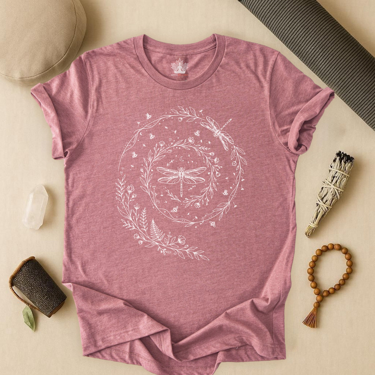 Flow Like The Wind Dragonflies & Bees Tee